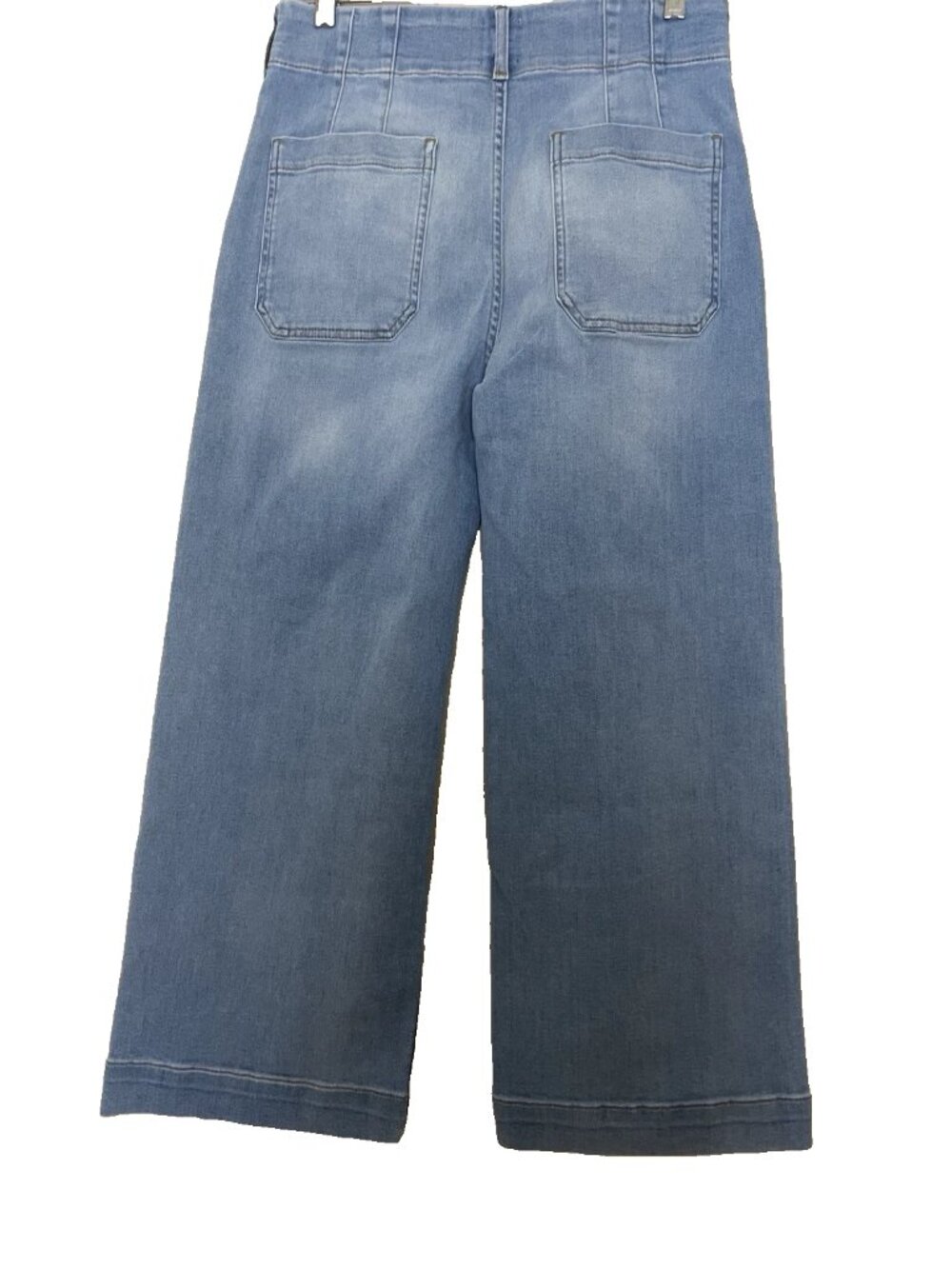 Anthropologie Maeve Colette Jeans Pants Women's 30 Stretch Denim Crop Wide Leg - Picture 3 of 10
